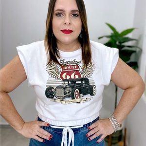 White legendary print